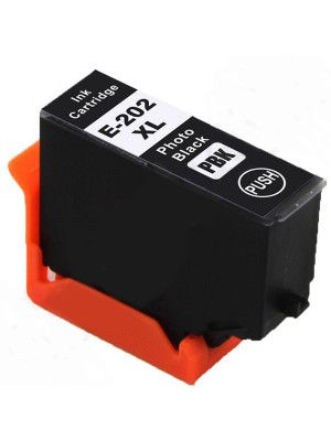 TINTEIRO COMPATÍVEL EPSON 202 XL - T02G1 / T02E1 PRETO FOTOGRÁFICO